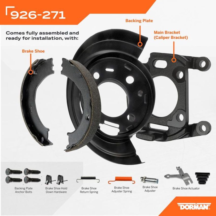 DORMAN 926-271 Loaded Brake Backing Plate