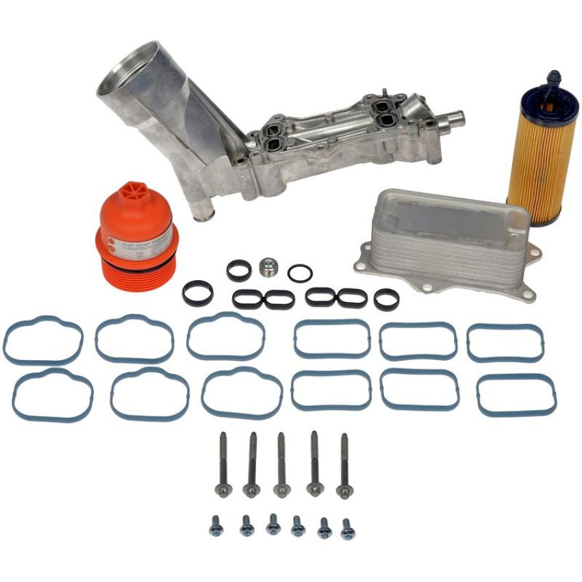 DORMAN 926-959 Upgraded Aluminum Engine Oil Filter Housing With Oil Cooler And Filter