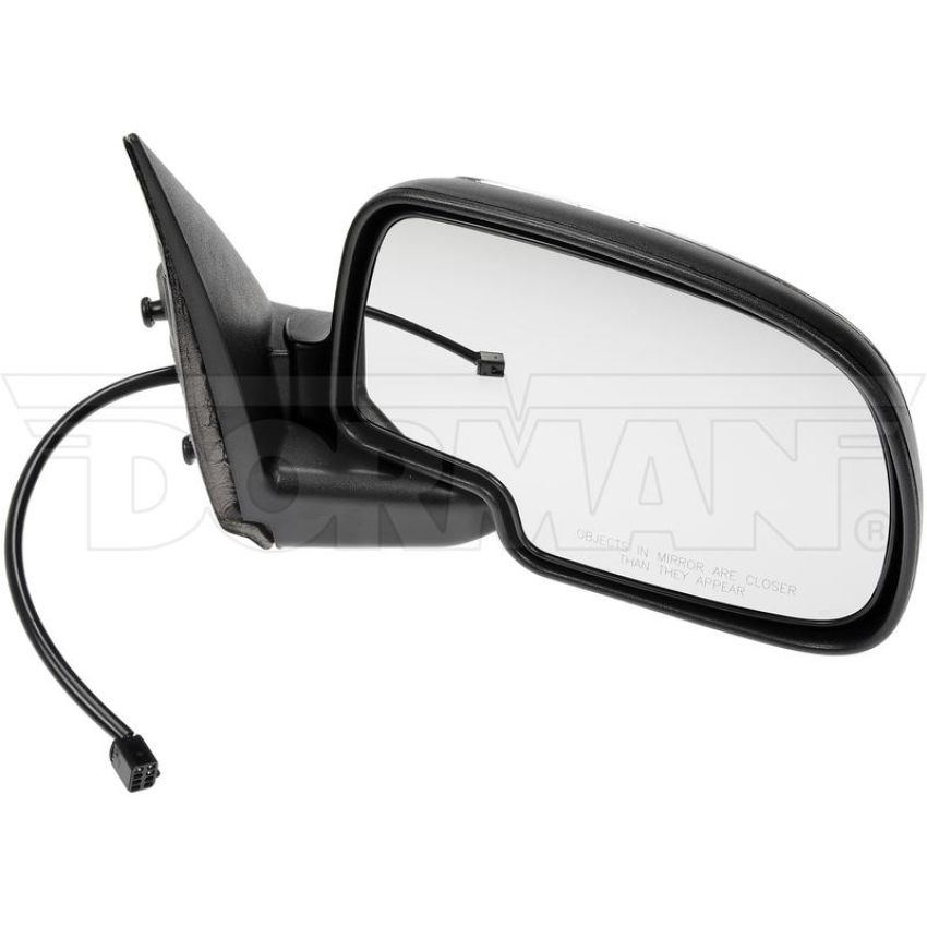 DORMAN 955-061 Side View Mirror - Right, Power, Non-Heated, Black And Chrome, With 3 Connectors