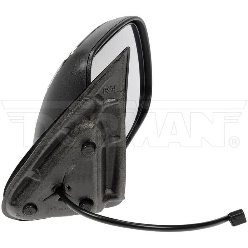 DORMAN 955-061 Side View Mirror - Right, Power, Non-Heated, Black And Chrome, With 3 Connectors