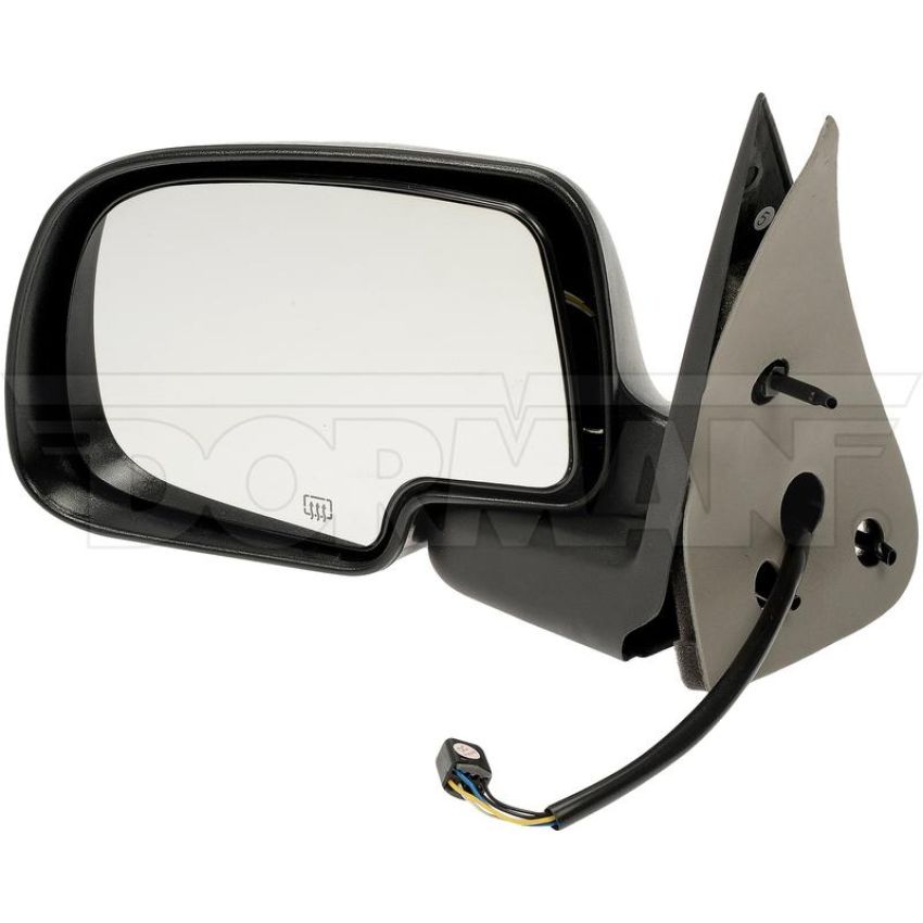 DORMAN 955-064 Side View Mirror - Left, Power, Heated; Black And Chrome