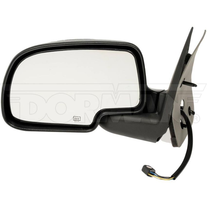 DORMAN 955-064 Side View Mirror - Left, Power, Heated; Black And Chrome