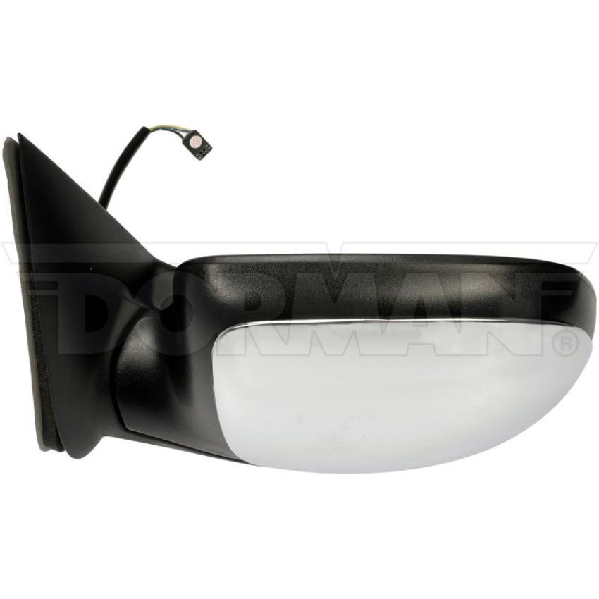 DORMAN 955-064 Side View Mirror - Left, Power, Heated; Black And Chrome