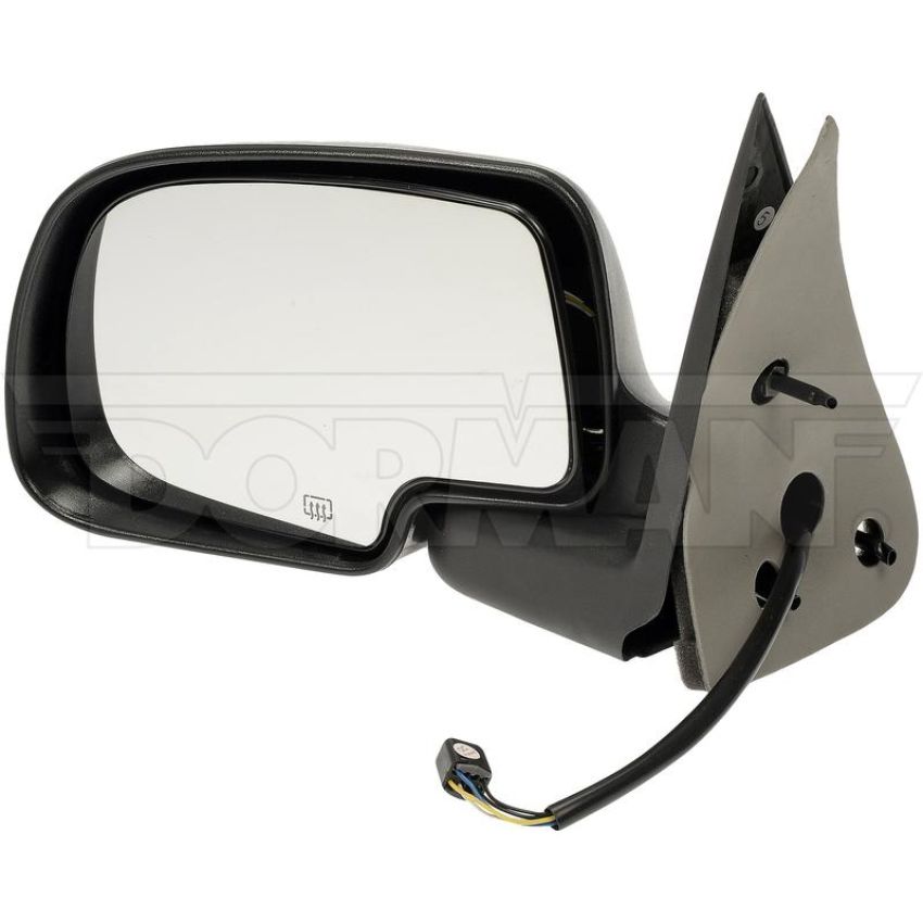 DORMAN 955-064 Side View Mirror - Left, Power, Heated; Black And Chrome