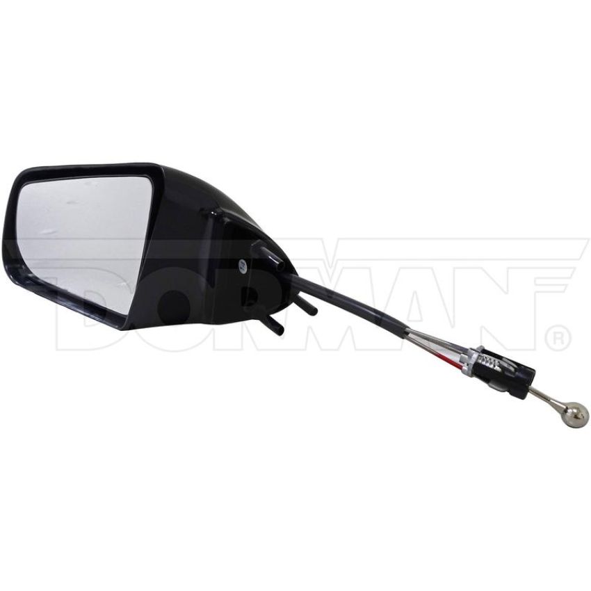 DORMAN 955-109 Side View Mirror - Left, Cable Controlled Black