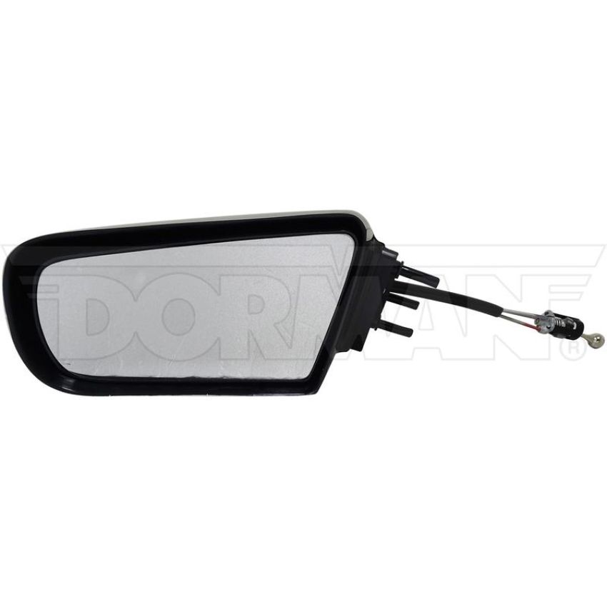 DORMAN 955-109 Side View Mirror - Left, Cable Controlled Black