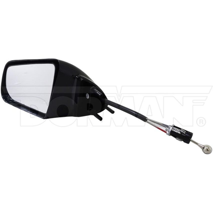 DORMAN 955-109 Side View Mirror - Left, Cable Controlled Black