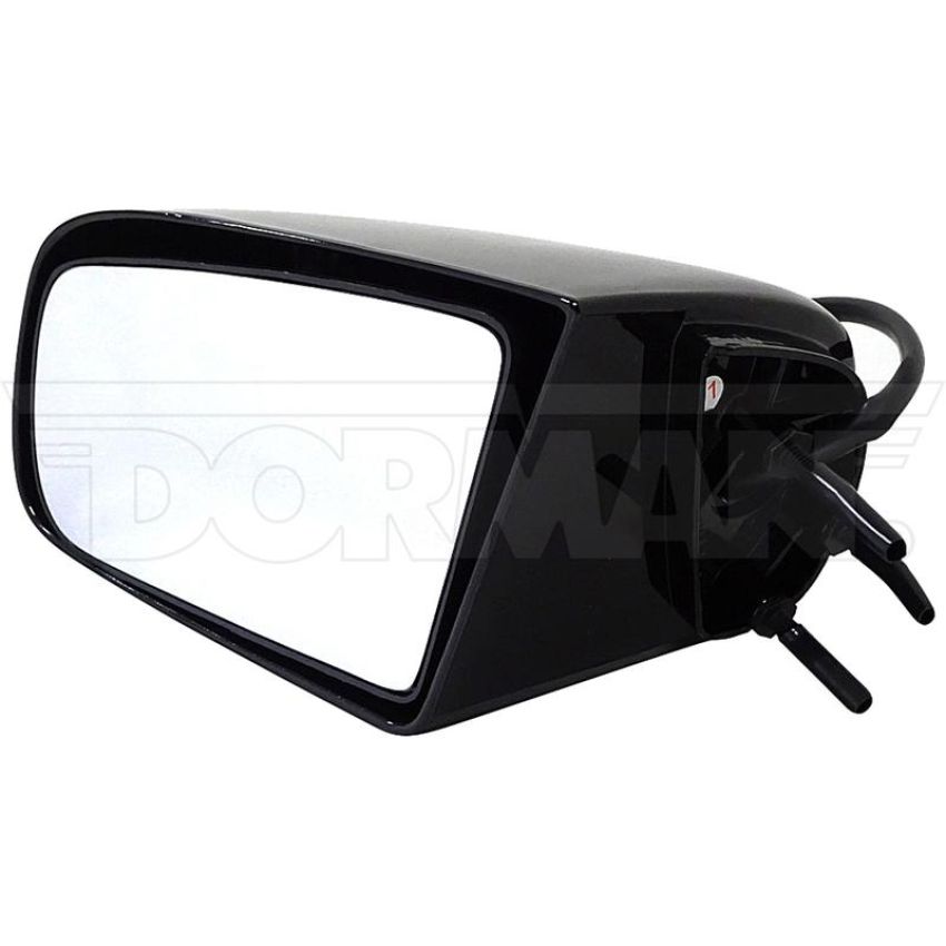 DORMAN 955-122 Side View Mirror - Left, Power Remote; Black; With 117mm 4.5 In. Base