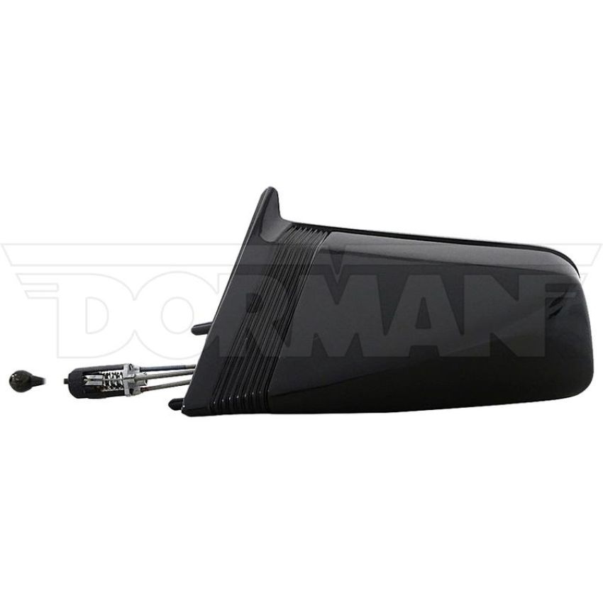 DORMAN 955-127 Side View Mirror - Left, Cable Controlled Black