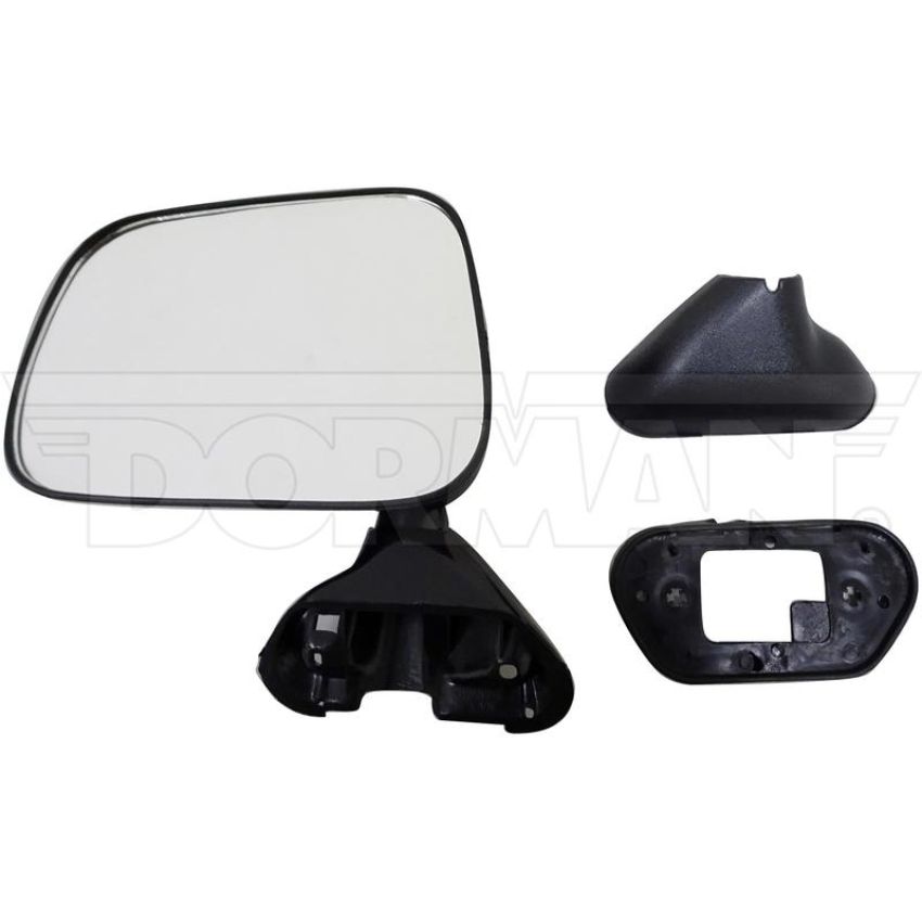 DORMAN 955-214 Side View Mirror - Left, Door Mount, Manual, Black