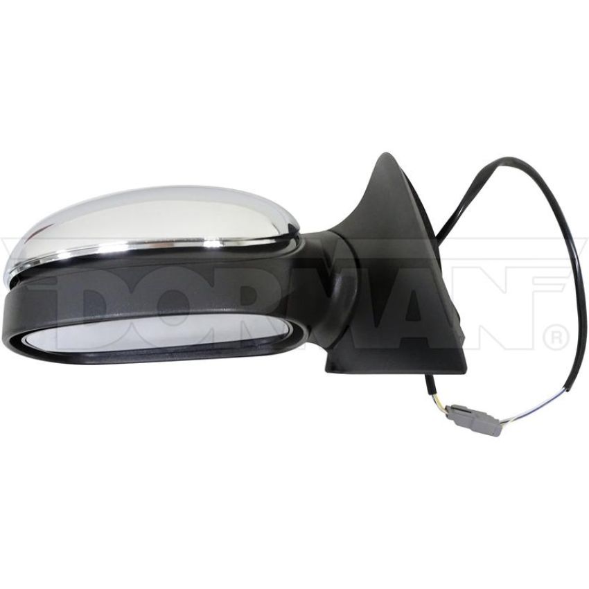 DORMAN 955-345 Side View Mirror - Left, Power, Without Signal, Chrome Cover + Black Base