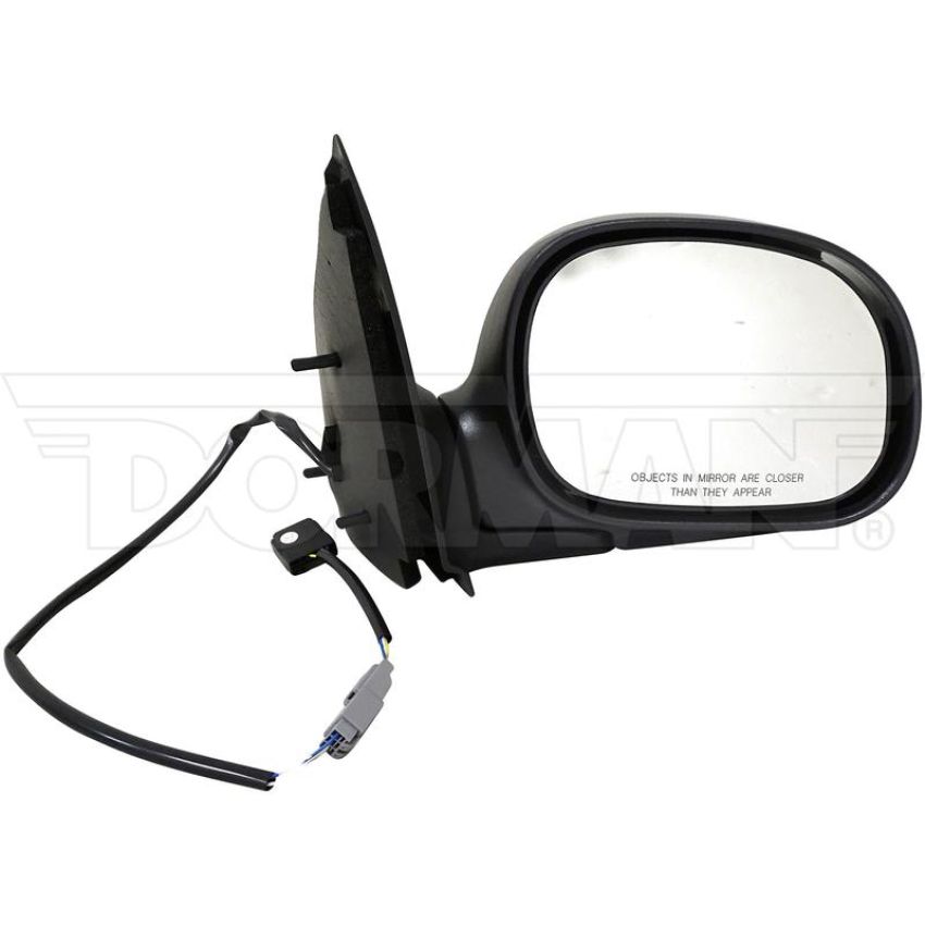 DORMAN 955-346 Side View Mirror - Right, Power. Without Signal, Chrome Cover + Black Base