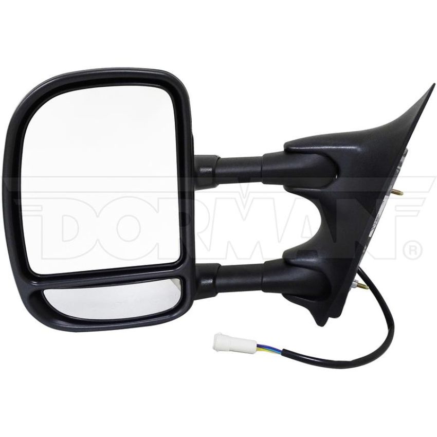 DORMAN 955-363 Side View Mirror - Left, Power, Telescopic, Black, Round Plug