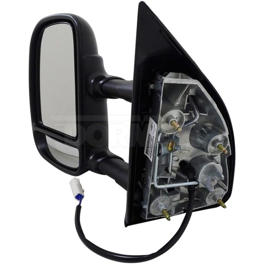DORMAN 955-363 Side View Mirror - Left, Power, Telescopic, Black, Round Plug