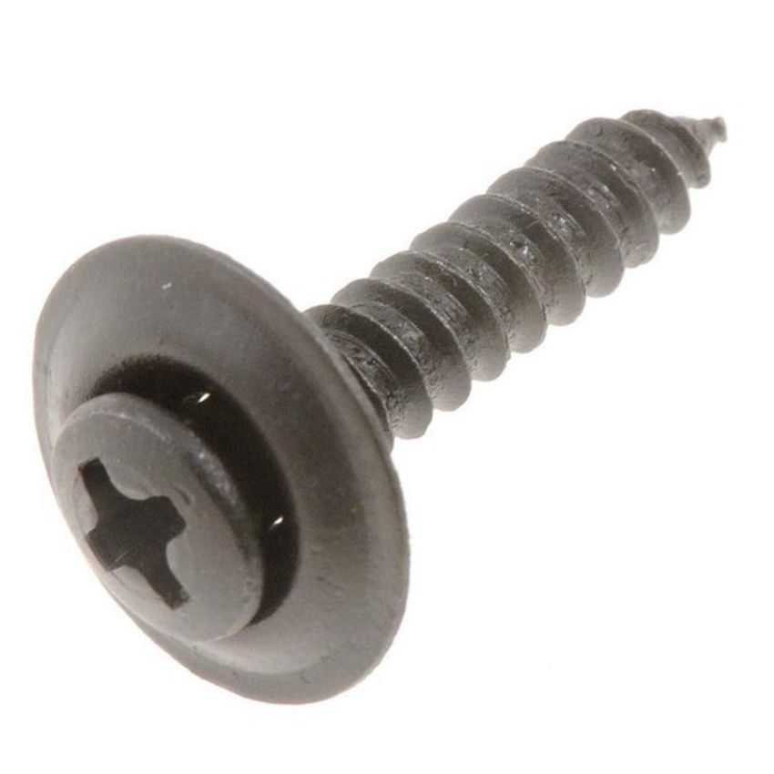 DORMAN 961-201 Trim Screw - Black Sems Head - No. 10 x 1 In.
