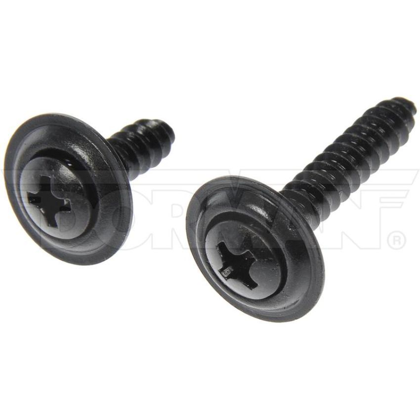 DORMAN 961-205D Trim Screw Assortment - Black - No.8 X 5/8 In., 1 In.