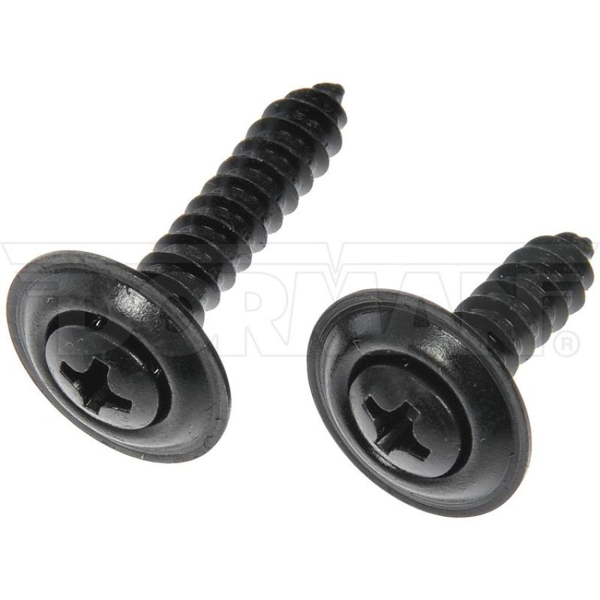 DORMAN 961-210D Trim Screw Assortment - Black - No.10 X 3/4 In., 1 In.