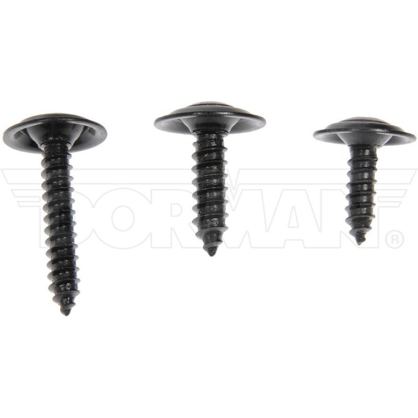 DORMAN 961-215D Trim Screw Assortment - Black - No.8, No.10