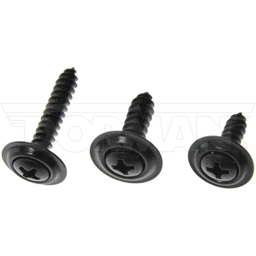 DORMAN 961-215D Trim Screw Assortment - Black - No.8, No.10