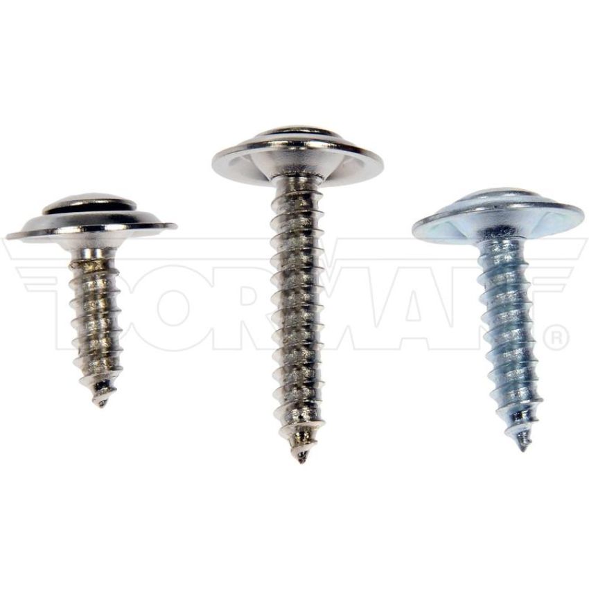 DORMAN 961-235D Trim Screw Assortment - Chrome - No.8, No.10