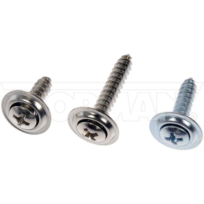 DORMAN 961-235D Trim Screw Assortment - Chrome - No.8, No.10