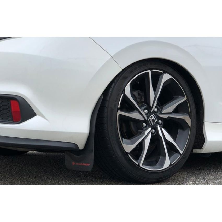 Rally Armor MF50-UR-BLK/RD Black Mud Flap/Red Logo