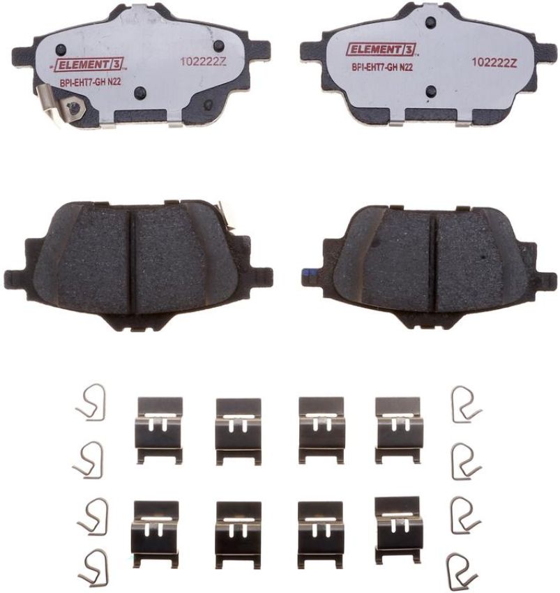 Raybestos EHT2306H Raybestos Element3 Hybrid Brake Pad Set