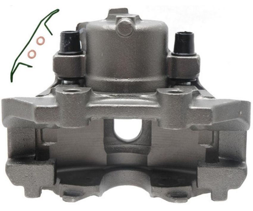 Raybestos FRC11079 Raybestos R-Line Reman Semi-Loaded Caliper & Bracket Assy