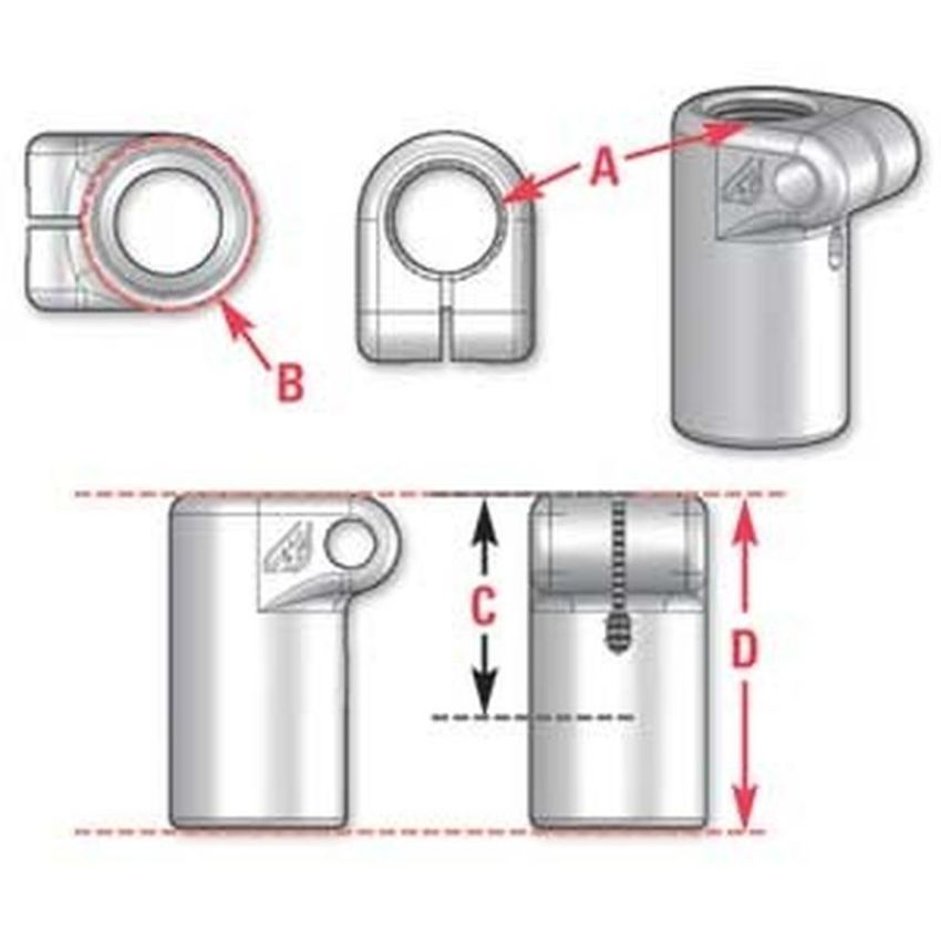 SPECIALTY PRODUCTS COMPANY 15095 LH ROD END RECVR  7/8-14 RND