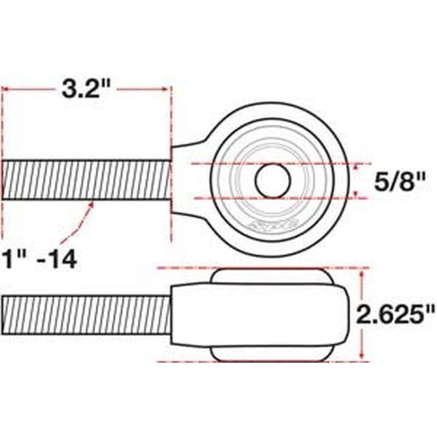 SPECIALTY PRODUCTS COMPANY 15737 XAXIS ROD END BALL JOINT
