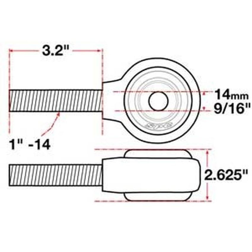 SPECIALTY PRODUCTS COMPANY 15741 XAXIS ROD END BALL JOINT