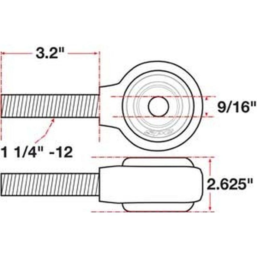 SPECIALTY PRODUCTS COMPANY 15742 XAXIS ROD END BALL JOINT