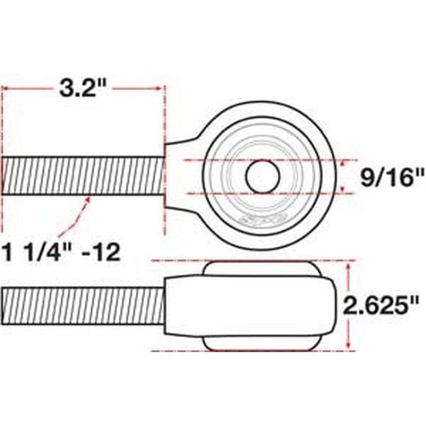 SPECIALTY PRODUCTS COMPANY 15743 XAXIS ROD END BALL JOINT