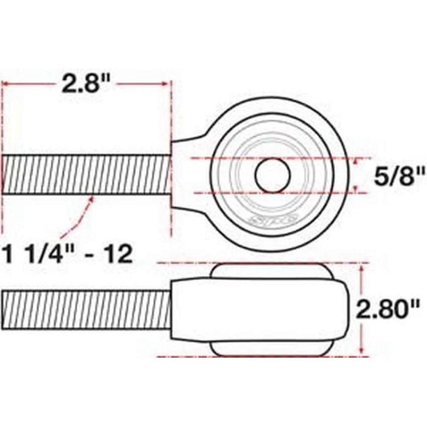 SPECIALTY PRODUCTS COMPANY 15748 XAXIS ROD END BALL JOINT