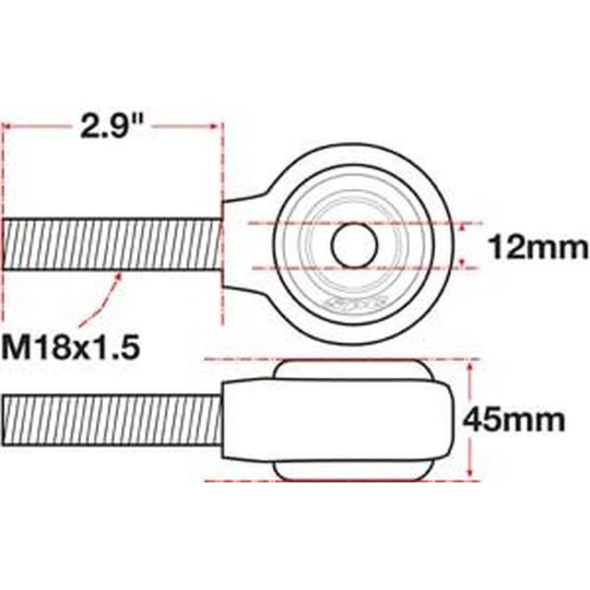 SPECIALTY PRODUCTS COMPANY 15767 XAXIS ROD END BALL JOINT