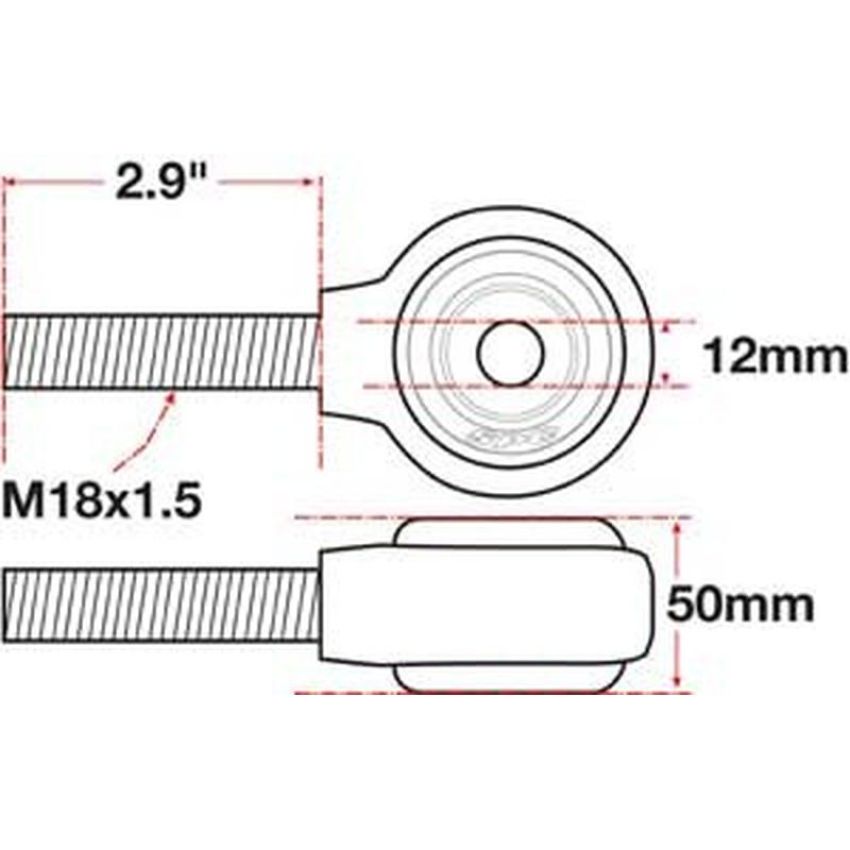 SPECIALTY PRODUCTS COMPANY 15775 XAXIS ROD END BALL JOINT