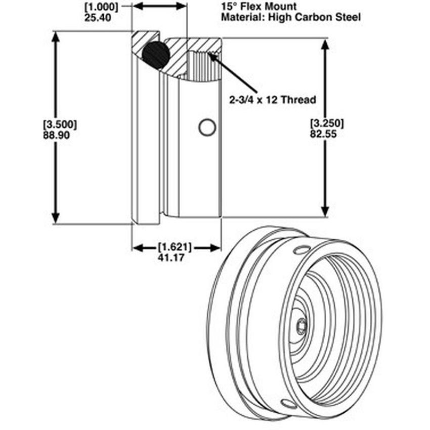 SPECIALTY PRODUCTS COMPANY 25501 JS 15° FLEXMOUNT ASSY