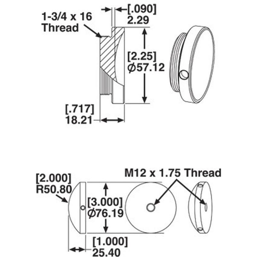 SPECIALTY PRODUCTS COMPANY 25613 CUPPED FOOT & DOMED TARGET