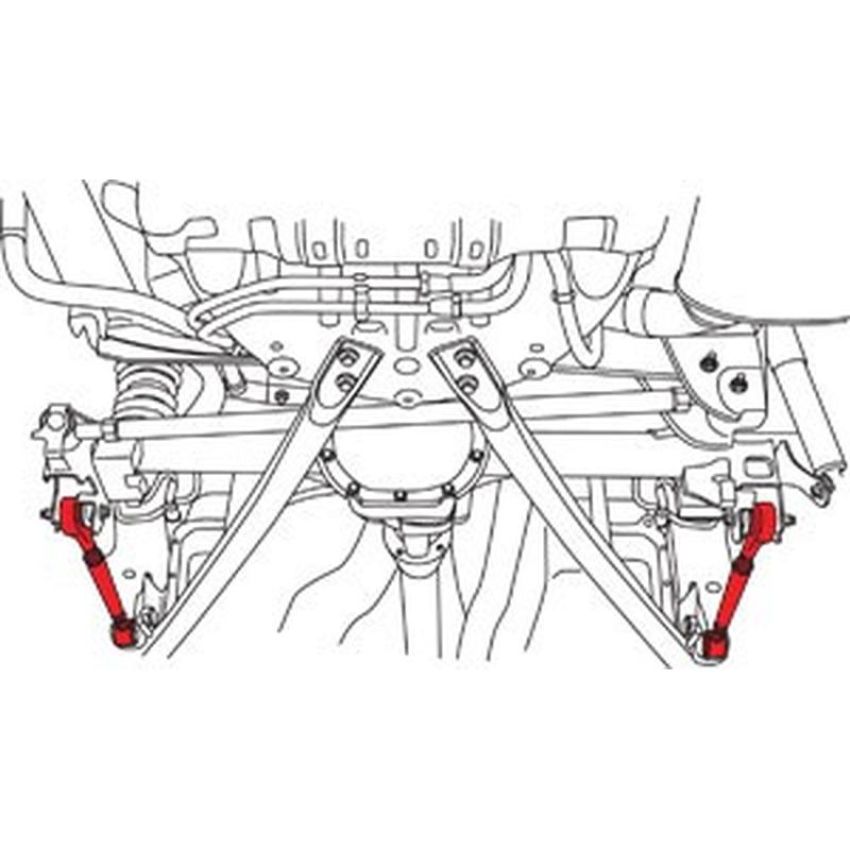 SPECIALTY PRODUCTS COMPANY 72345 MUSTANG TRAILING ARMS (PR)