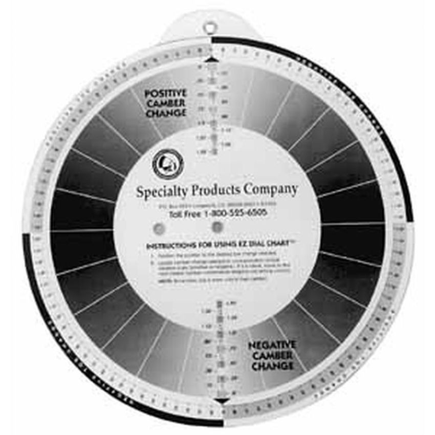 SPECIALTY PRODUCTS COMPANY 75910 EZ SHIM DIAL CHART