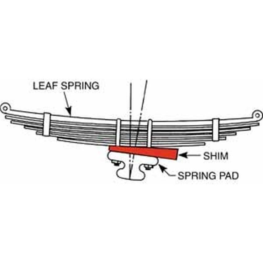 SPECIALTY PRODUCTS COMPANY 80399 ZINC AXLE SHIMS 1 1/2 DEG. (6)