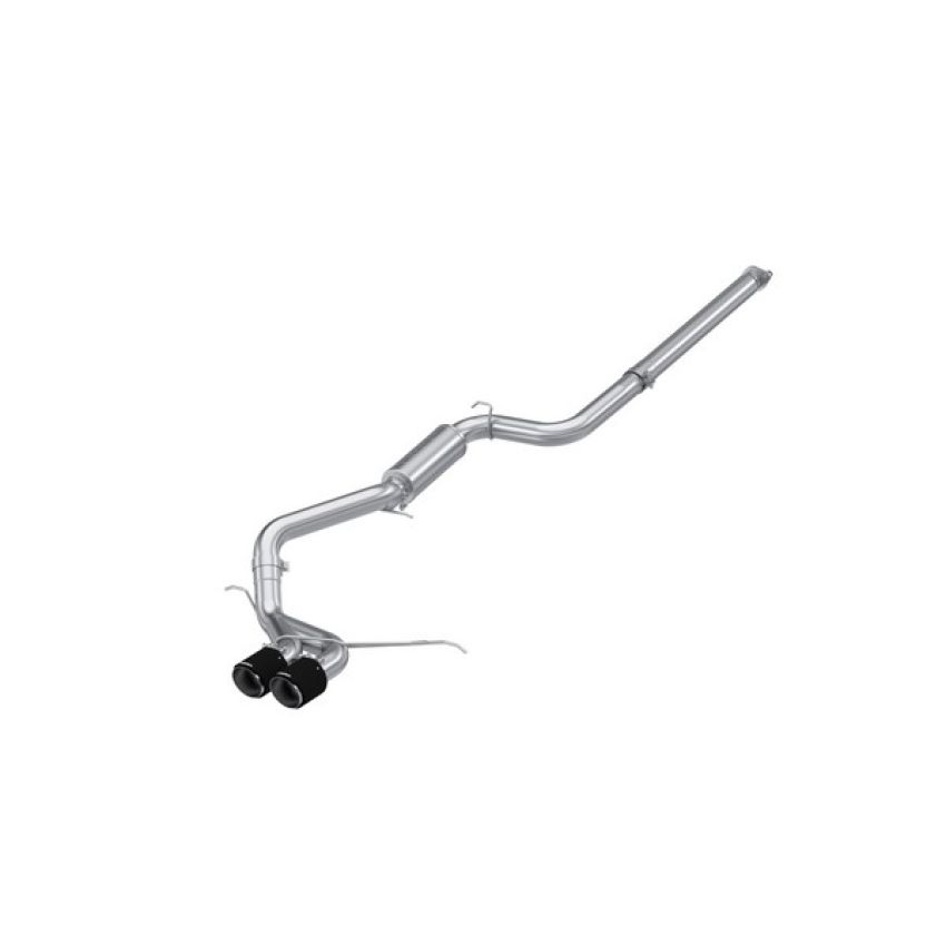 MBRP Exhaust S42013CF 3in. Cat-Back; Dual Center Outlet; Race; T304; CF