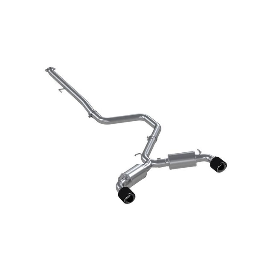 MBRP Exhaust S47063CF 3in. Cat-Back; Dual Split Rear Exit; T304; CF Tips