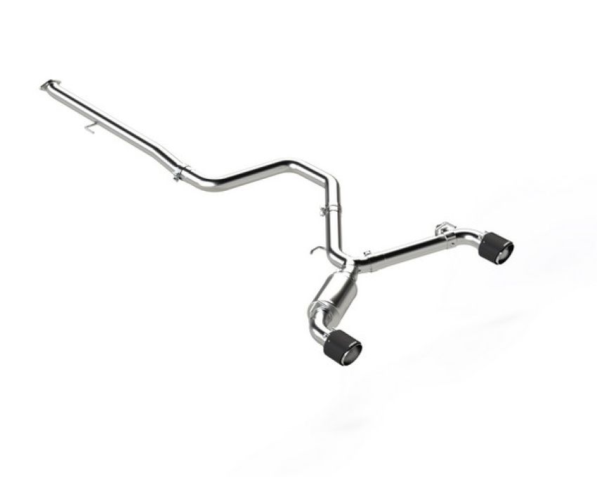 MBRP Exhaust S47073CF 3in. Cat-Back; Dual Rear Exit; Active; T304 with CF Tips