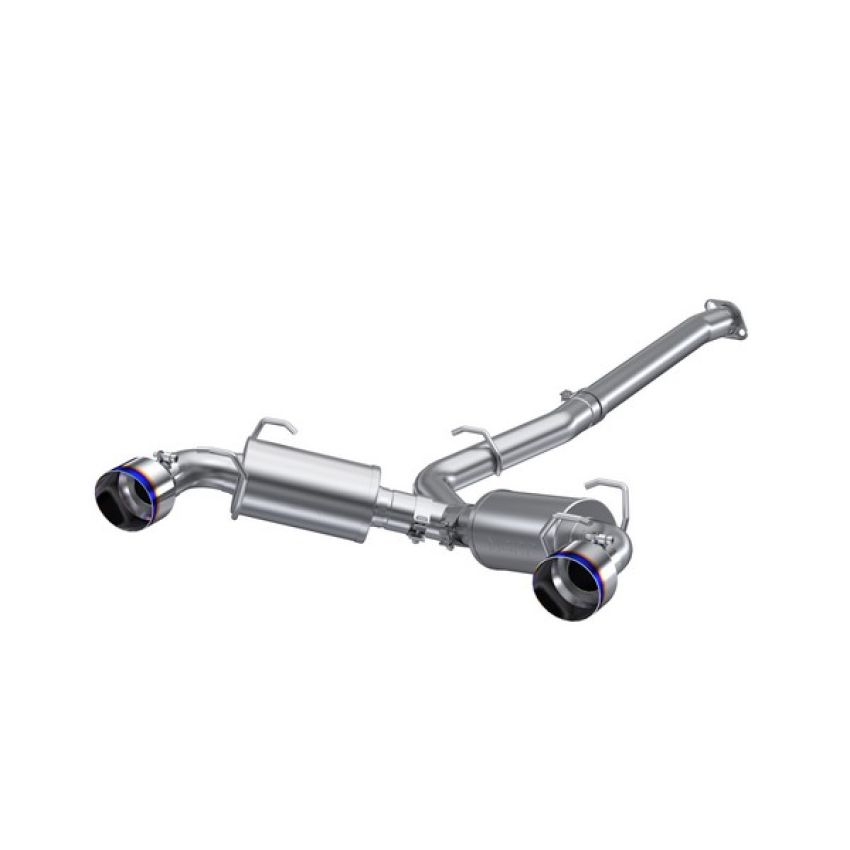 MBRP Exhaust S48043BE 3in. Cat-Back; Dual Split Rear; T304; BE Tips