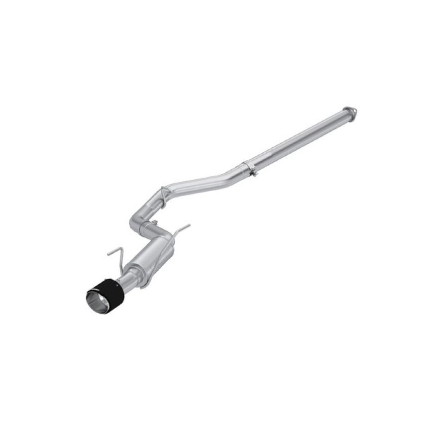 MBRP Exhaust S48093CF 3in. Cat-Back; Single Rear Exit; T304 with CF Tip