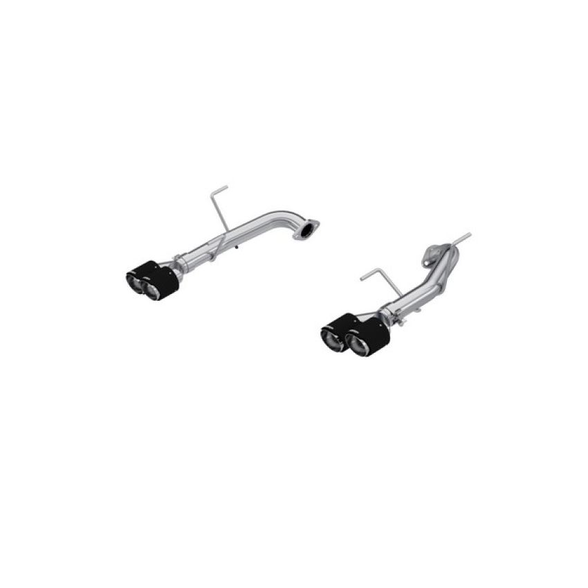 MBRP Exhaust S48103CF 2.5in. Axle-Back; Dual Split Rear; T304; Quad CF Tips