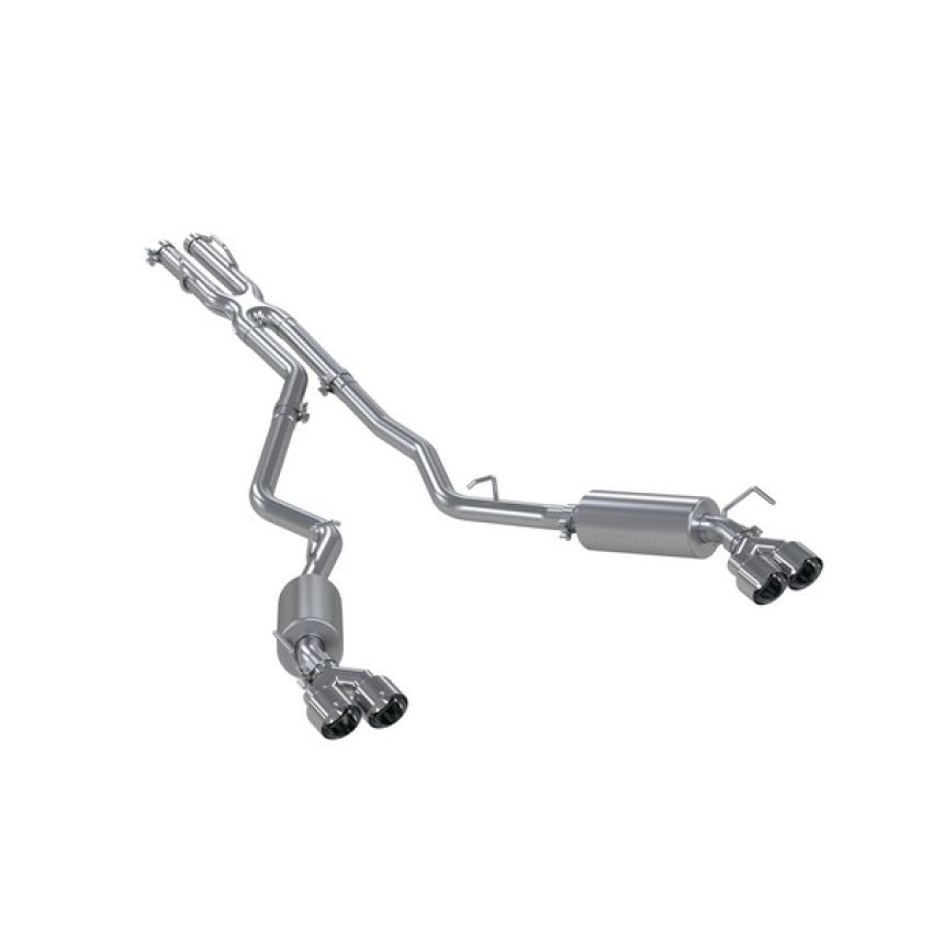 MBRP Exhaust S5205AL 2.5in Cat-Back; Dual Rear Exit; AL; Quad Tips