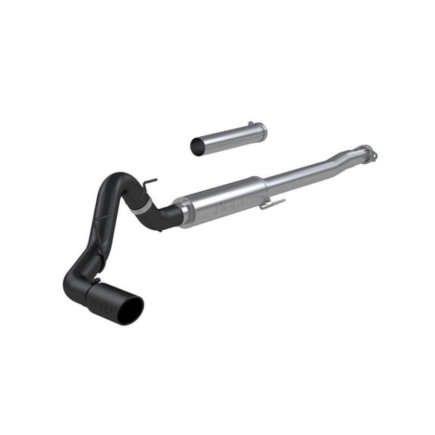 MBRP Exhaust S5209BLK 4in. Cat-Back; Single Side Exit; Race Version; BLK