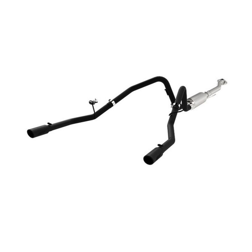 MBRP Exhaust S5240BLK 3in. Cat-Back; 2.5in. Dual Split Rear Exit; BLK